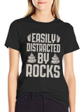 Easily Distracted By Rocks Mens Graphic T-Shirt