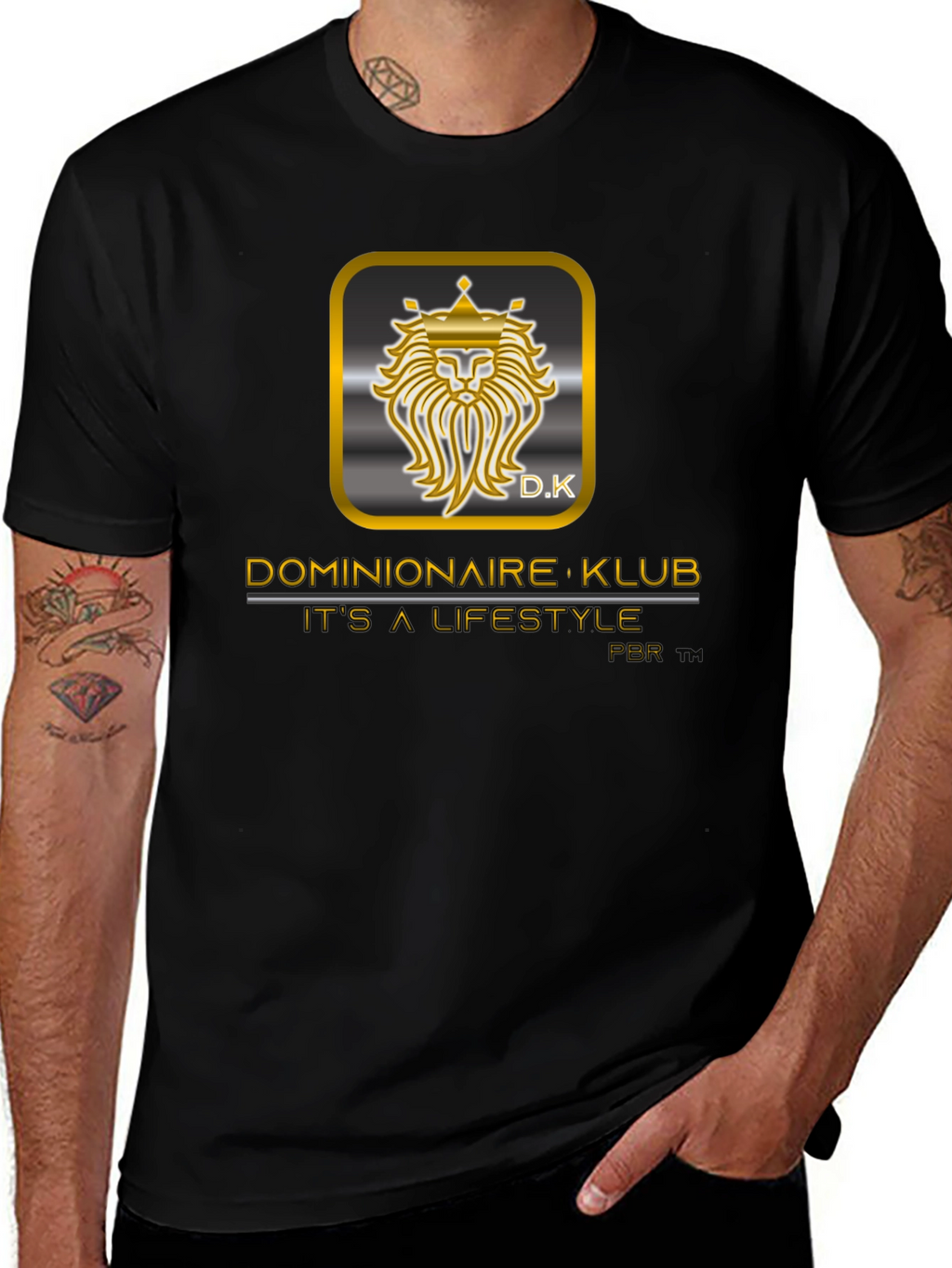 Dominionaire Klub Lifestyle Black Tee