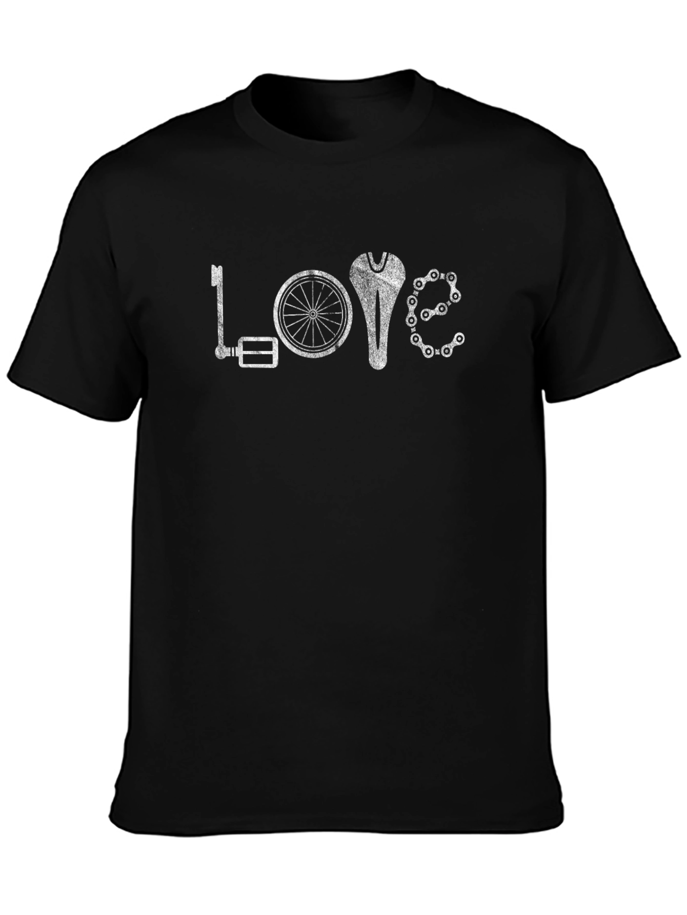 Love Cycling Graphic T-Shirt - Black