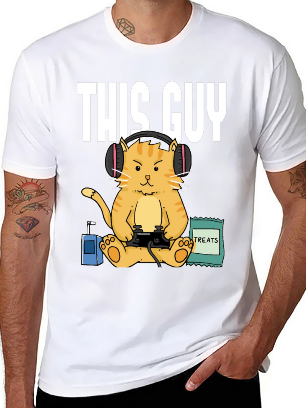 This Guy Gamer Cat T-Shirt