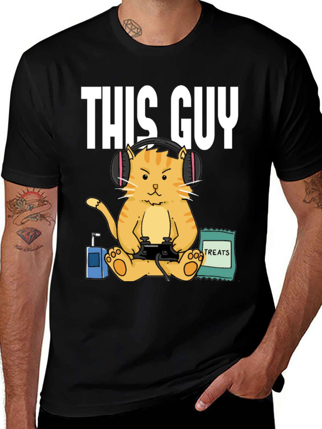 This Guy Gamer Cat T-Shirt
