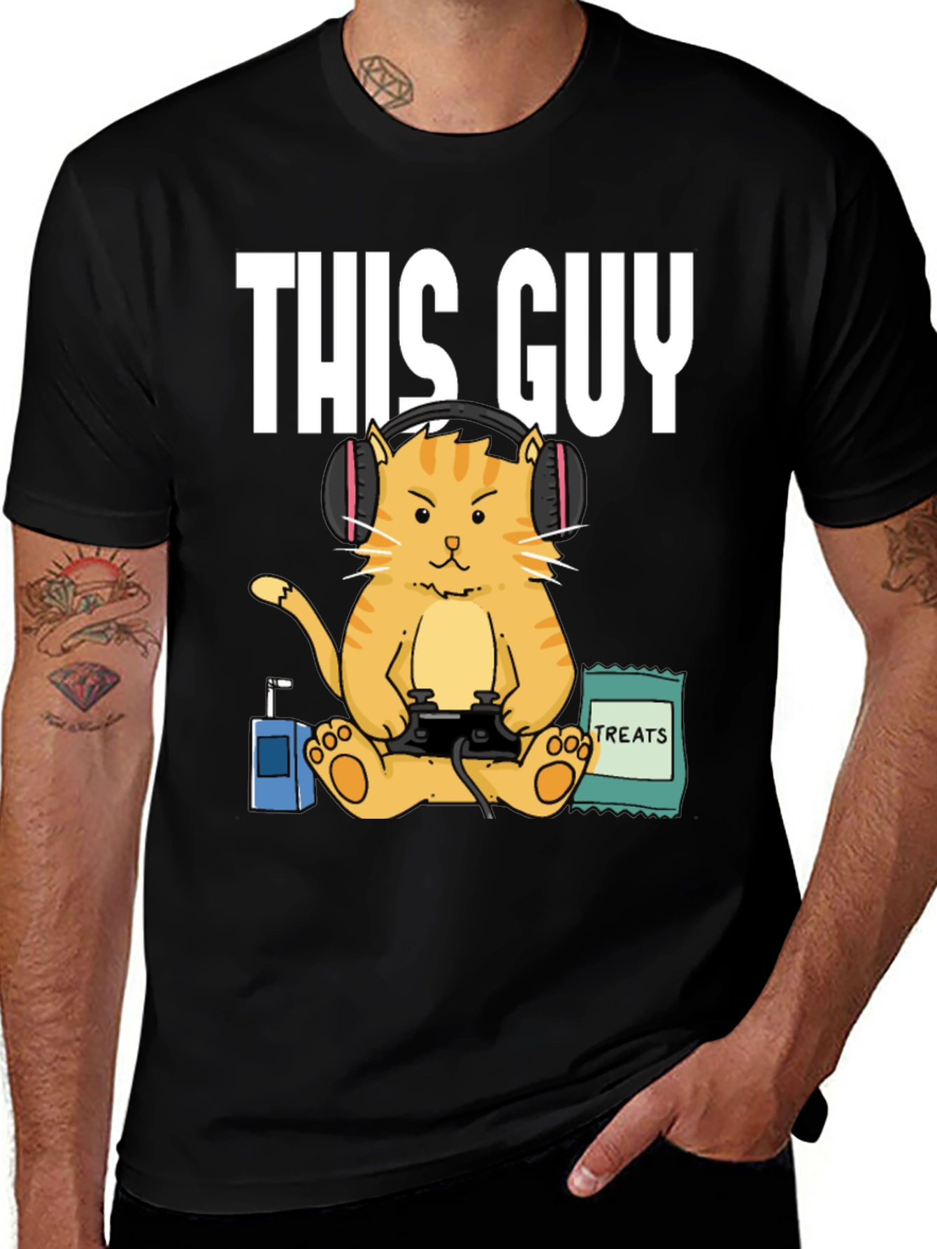 This Guy Gamer Cat T-Shirt