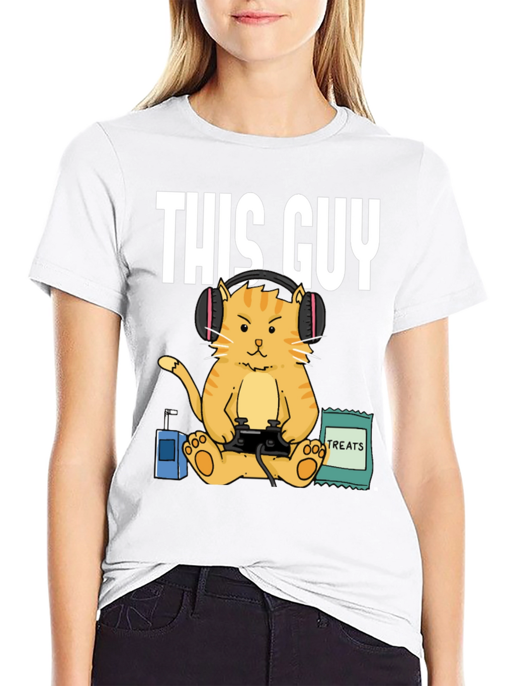 This Guy Gamer Cat T-Shirt