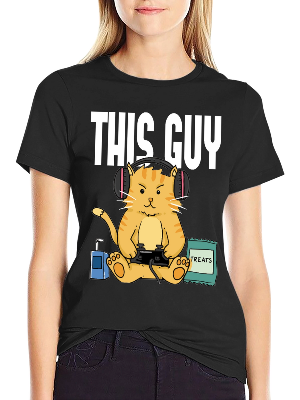 This Guy Gamer Cat T-Shirt