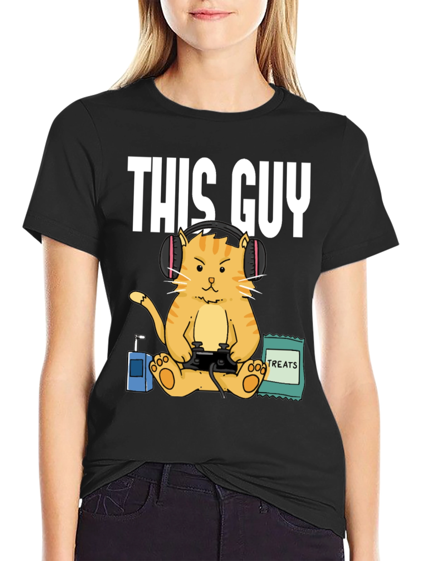 This Guy Gamer Cat T-Shirt