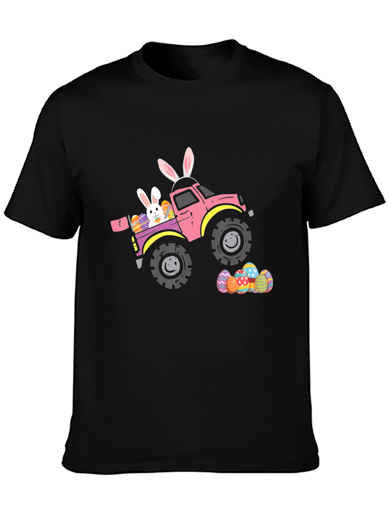 Easter Bunny Truck Graphic T-Shirt