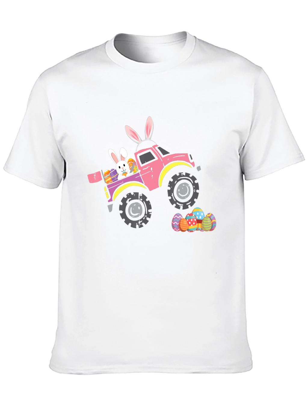 Easter Bunny Truck Graphic T-Shirt