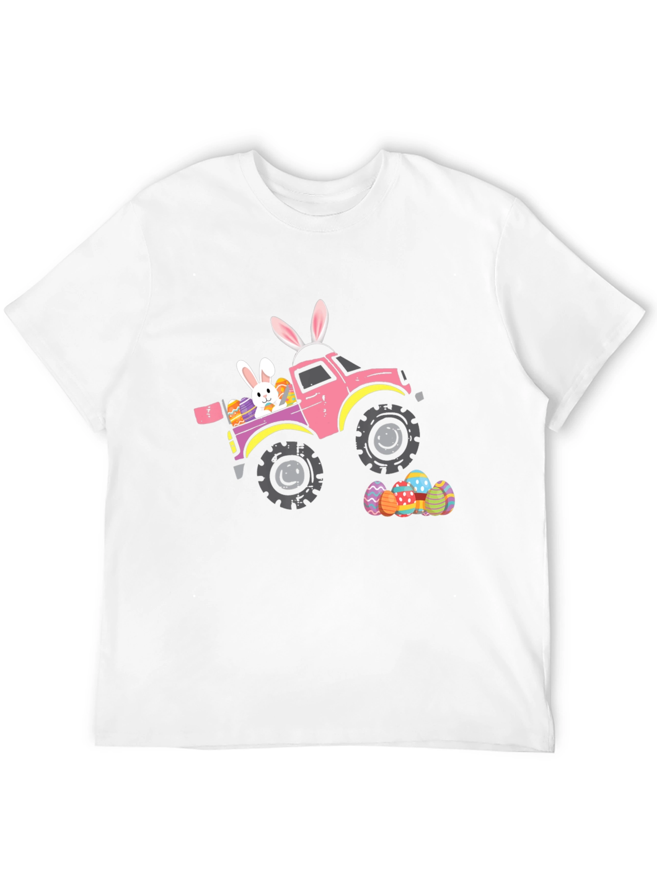 Easter Bunny Truck Graphic T-Shirt