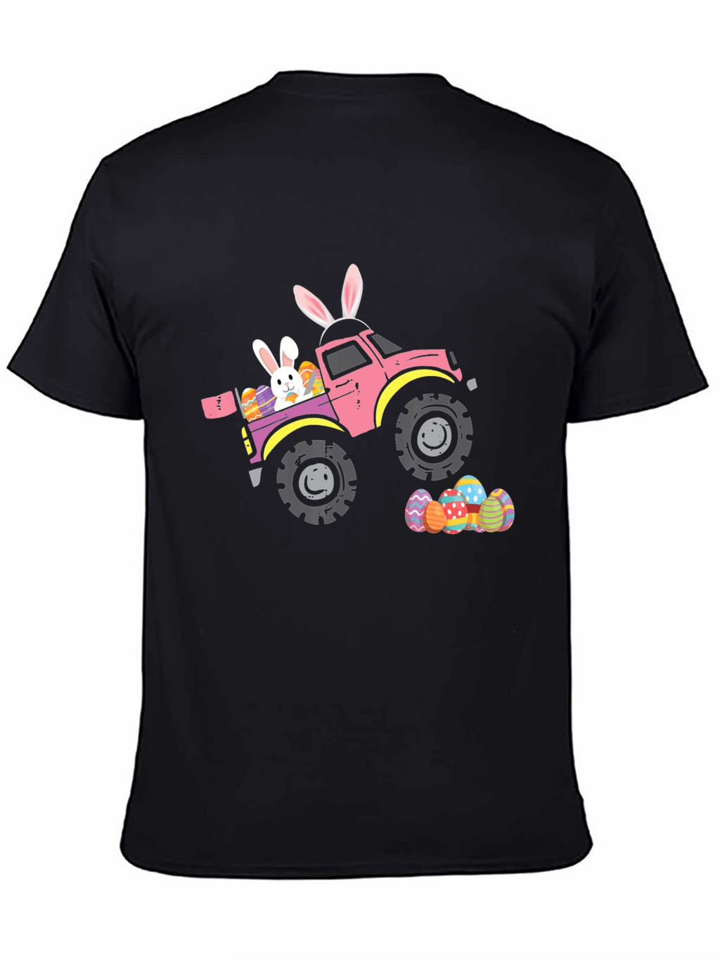 Easter Bunny Truck Graphic T-Shirt
