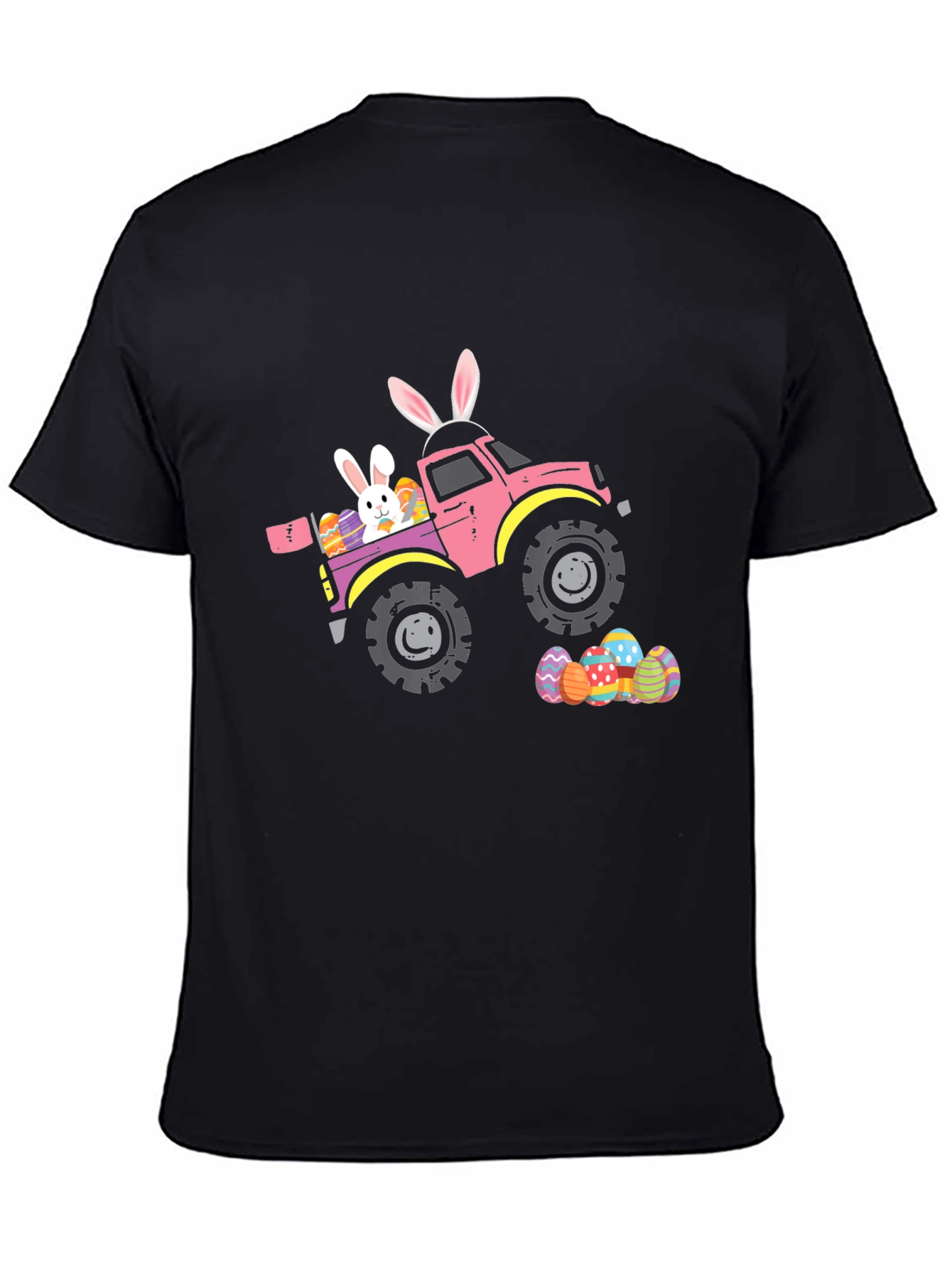 Easter Bunny Truck Graphic T-Shirt