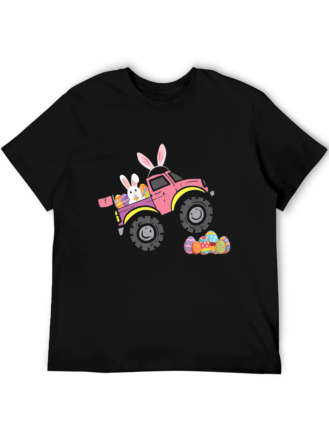 Easter Bunny Truck Graphic T-Shirt