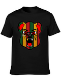 Rasta Bear Graphic Tee - Reggae Style T-Shirt