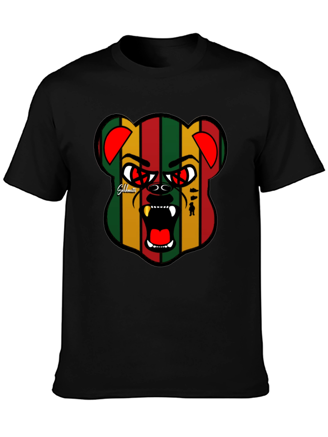 Rasta Bear Graphic Tee - Reggae Style T-Shirt