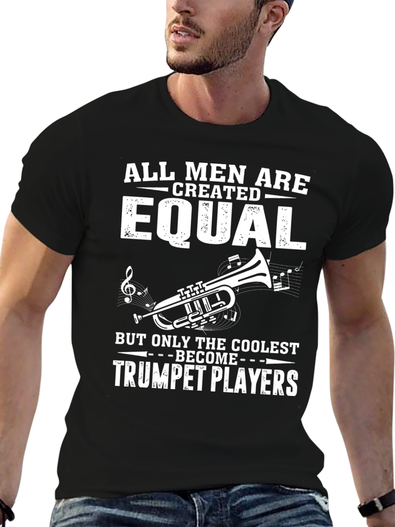 Coolest Trumpet Players Graphic Tee - Black