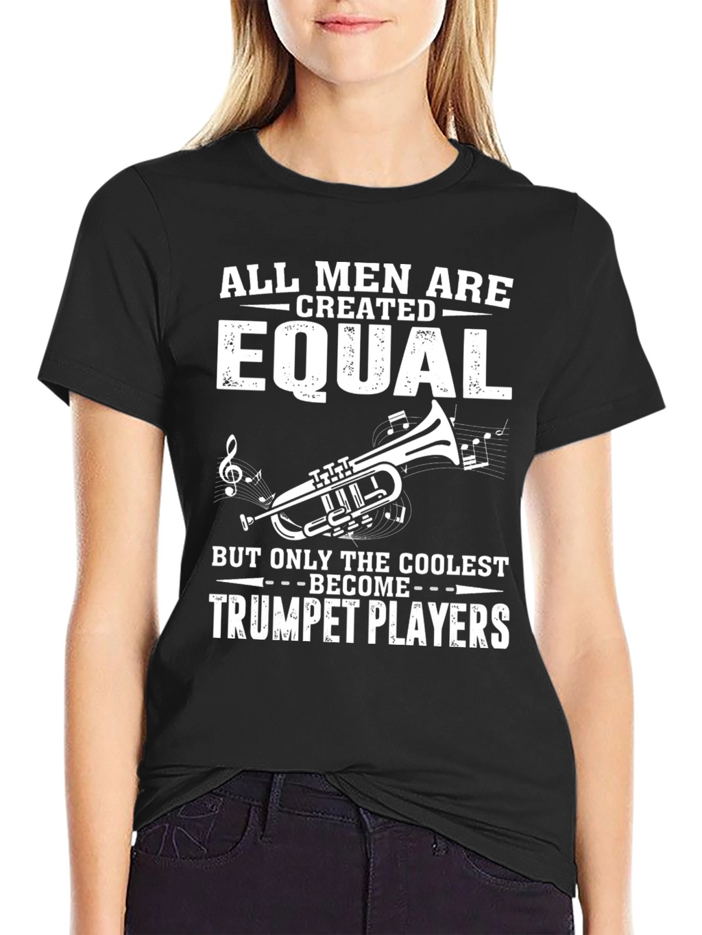 Coolest Trumpet Players Graphic Tee - Black