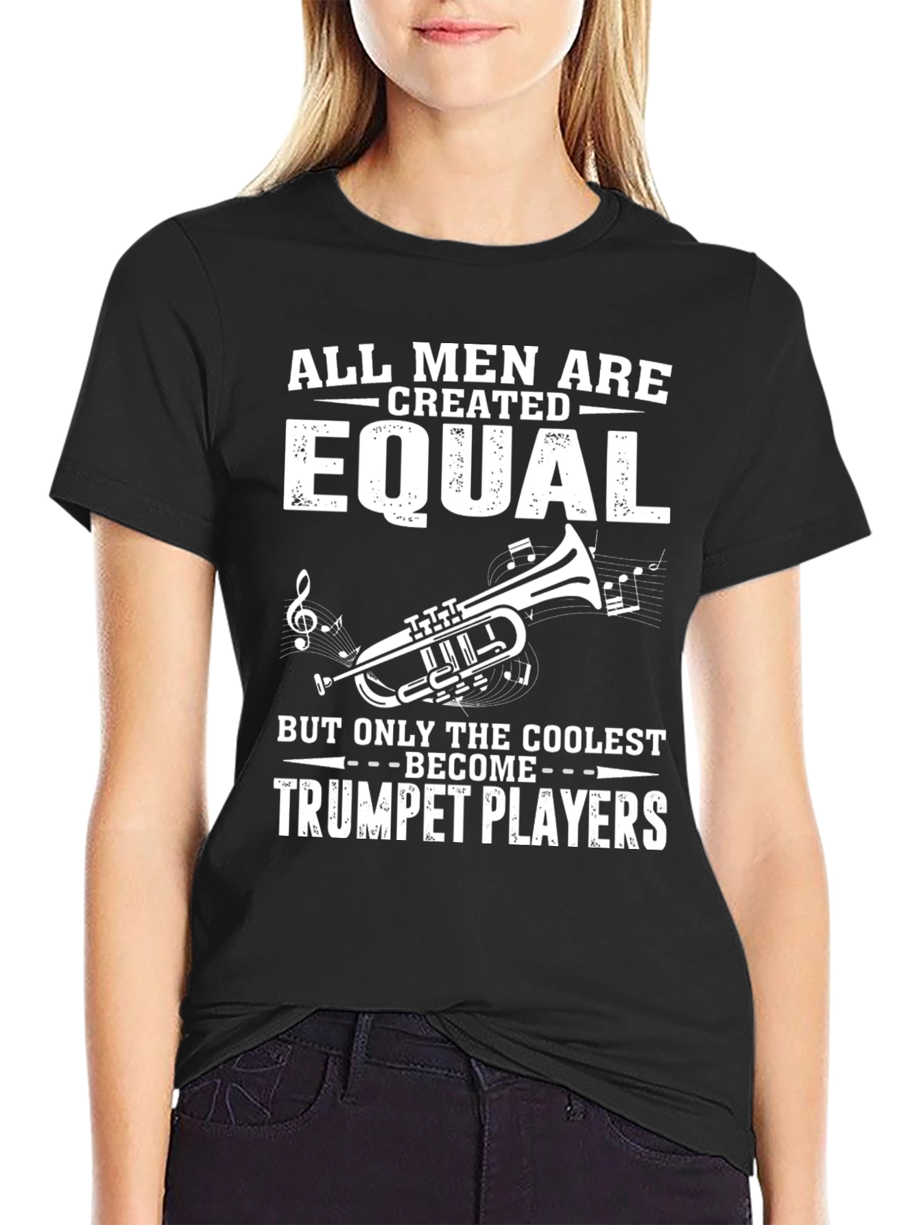 Coolest Trumpet Players Graphic Tee - Black