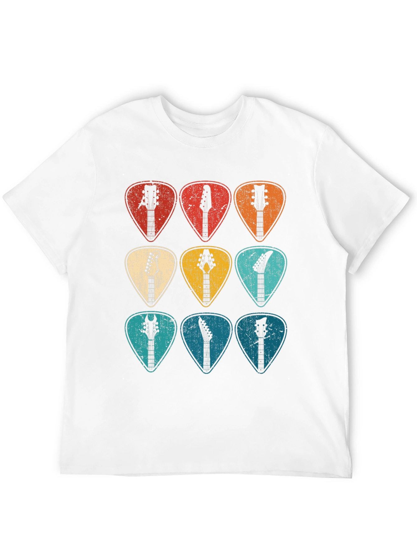Guitar Pick Headstock T-Shirt - Musician Tee