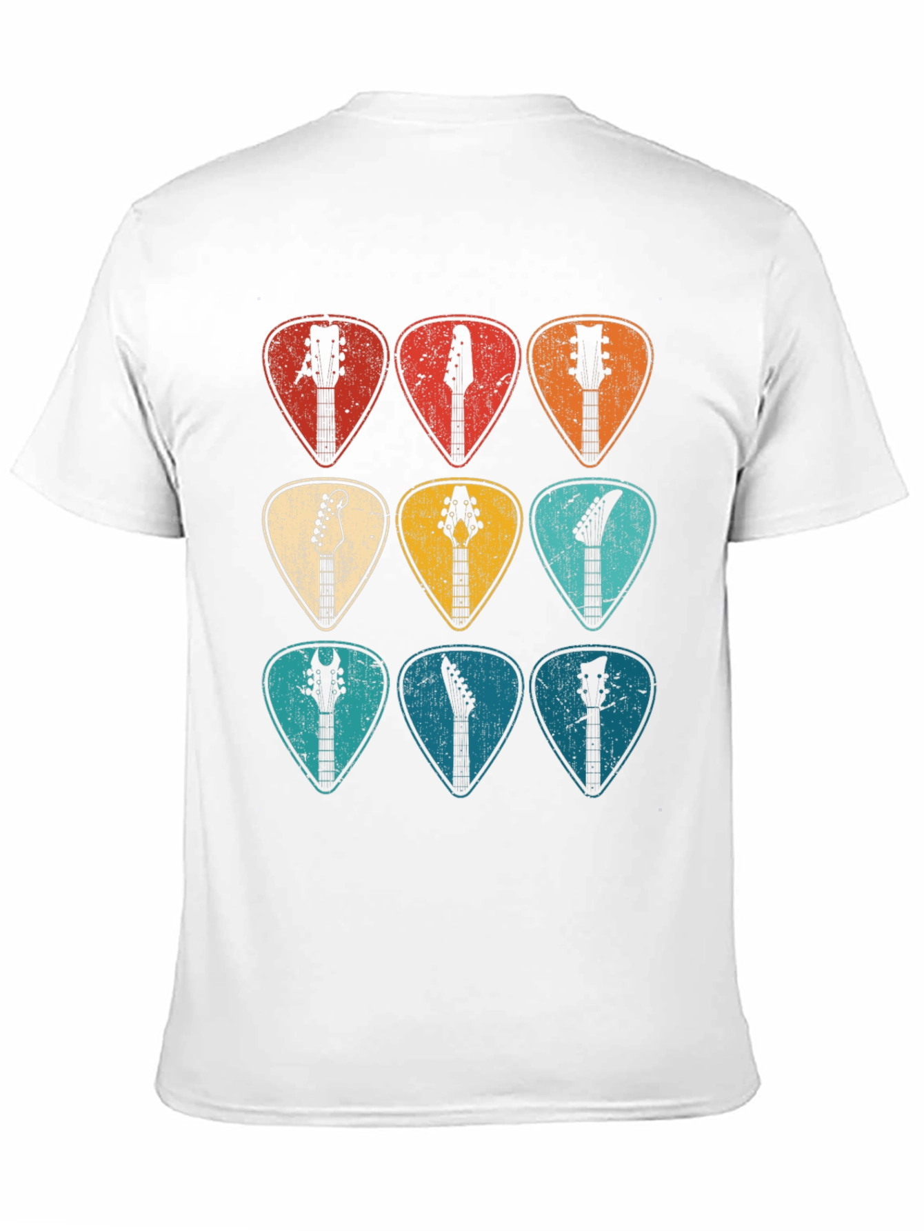 Guitar Pick Headstock T-Shirt - Musician Tee