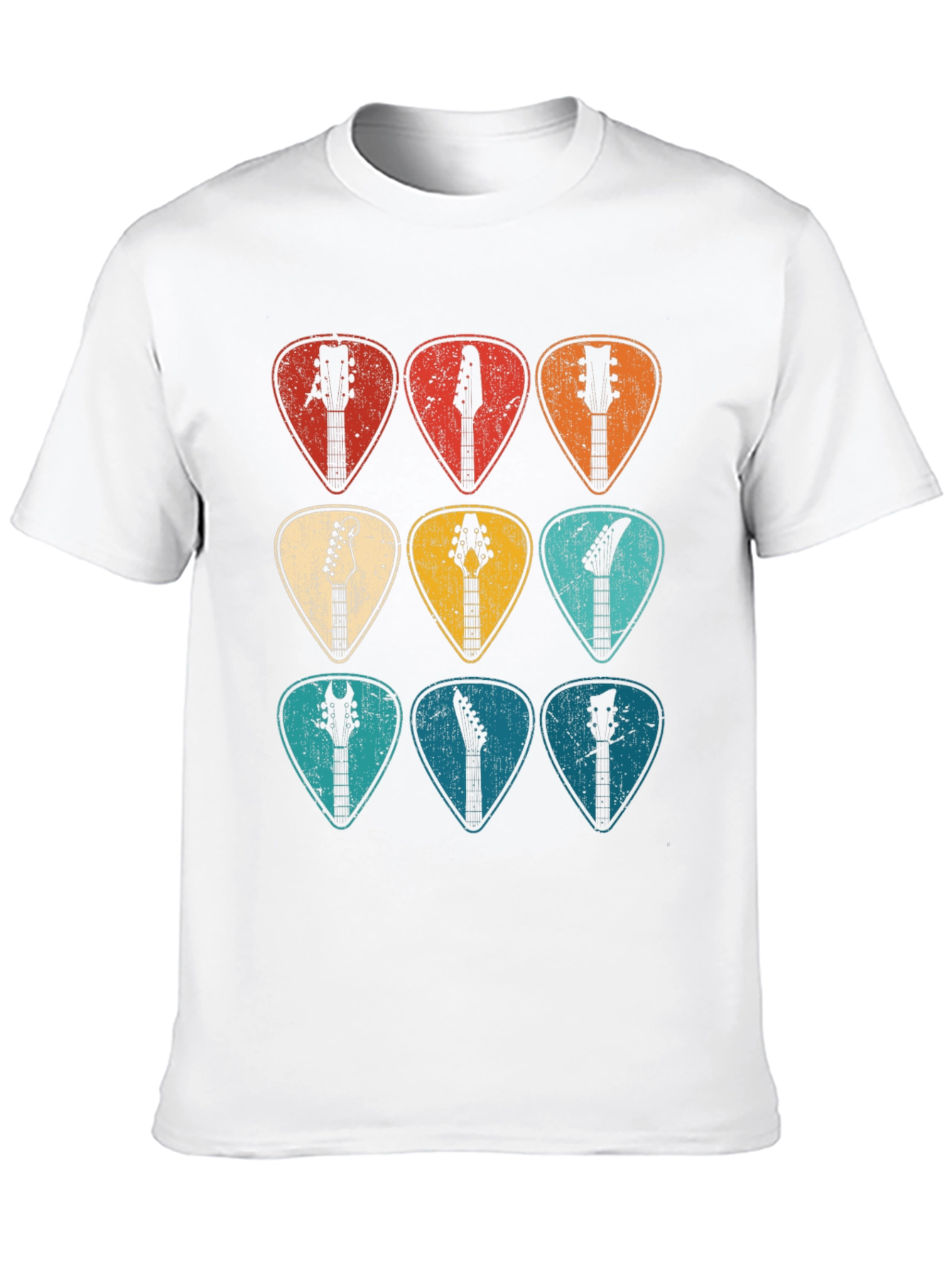 Guitar Pick Headstock T-Shirt - Musician Tee