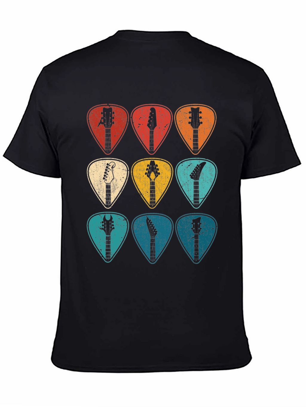 Guitar Pick Headstock T-Shirt - Musician Tee