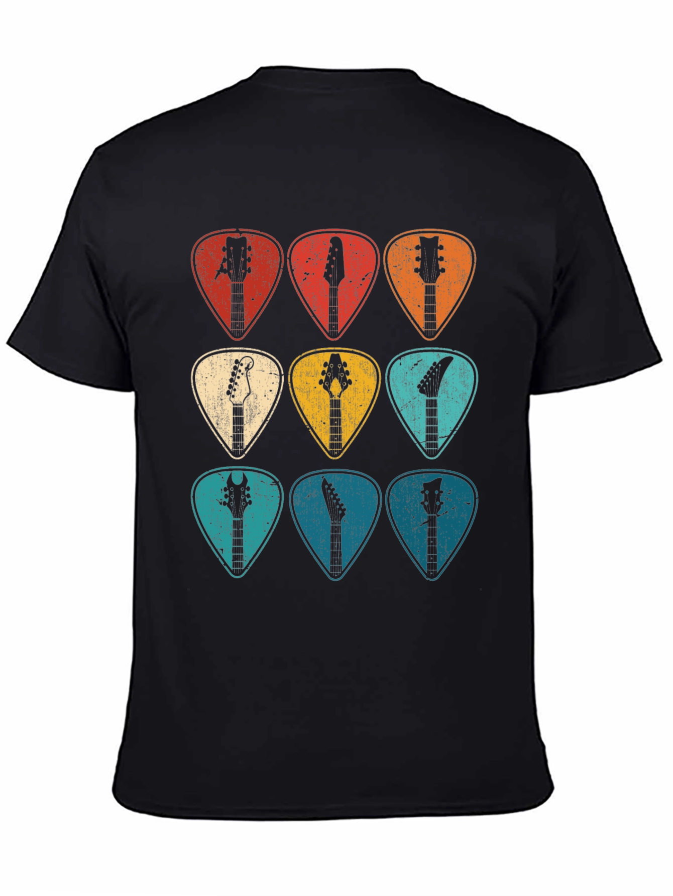 Guitar Pick Headstock T-Shirt - Musician Tee