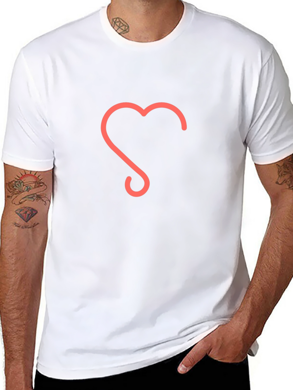 Heart Graphic T-Shirt - Casual Style