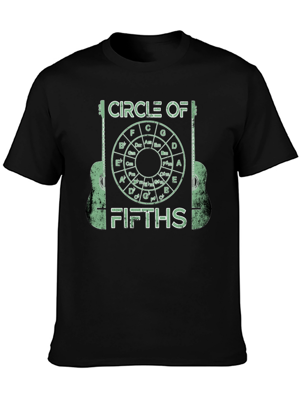 Circle of Fifths Guitarist Graphic Tee