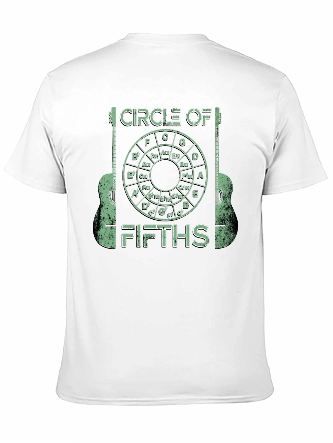 Circle of Fifths Guitarist Graphic Tee