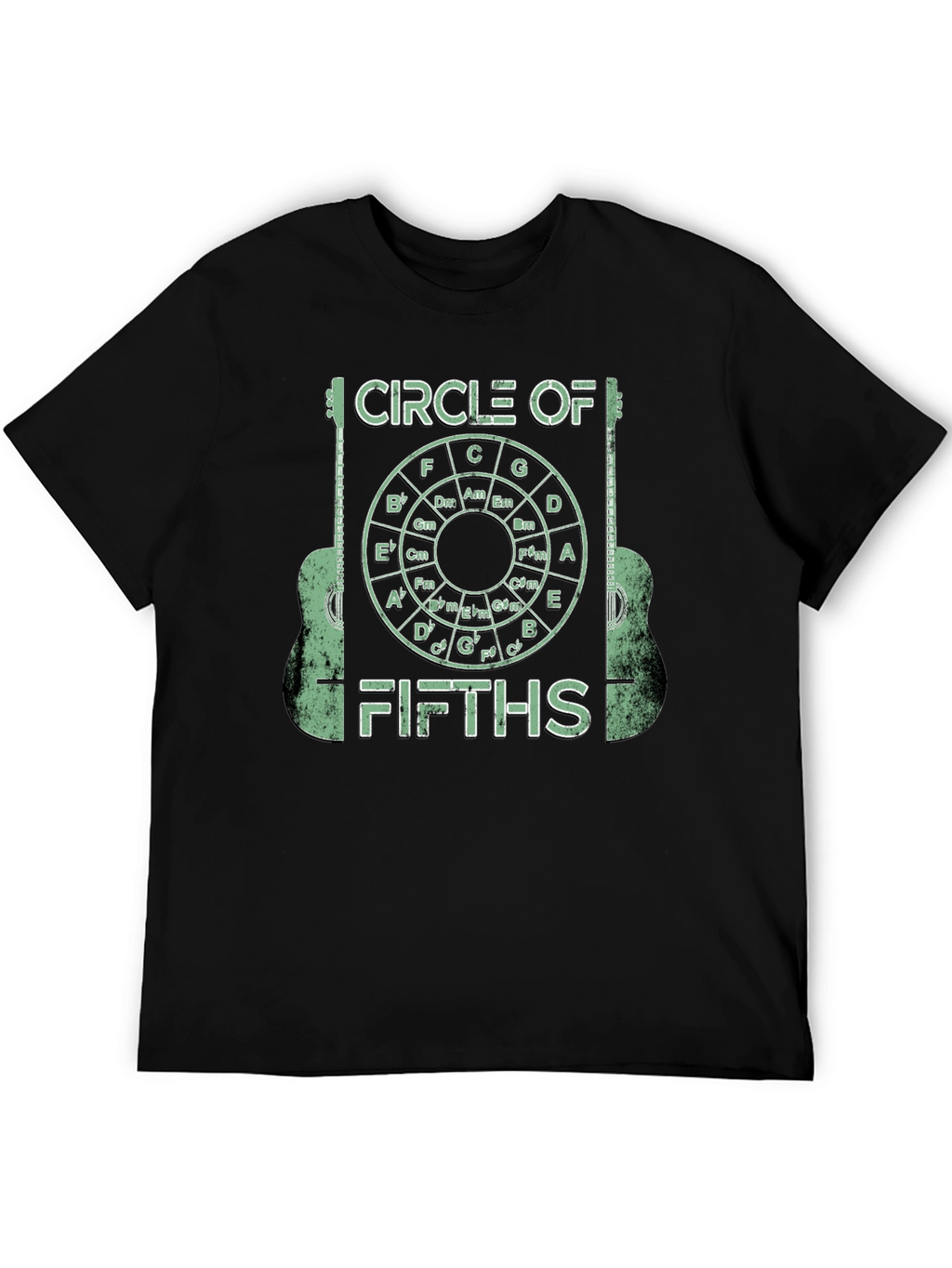 Circle of Fifths Guitarist Graphic Tee