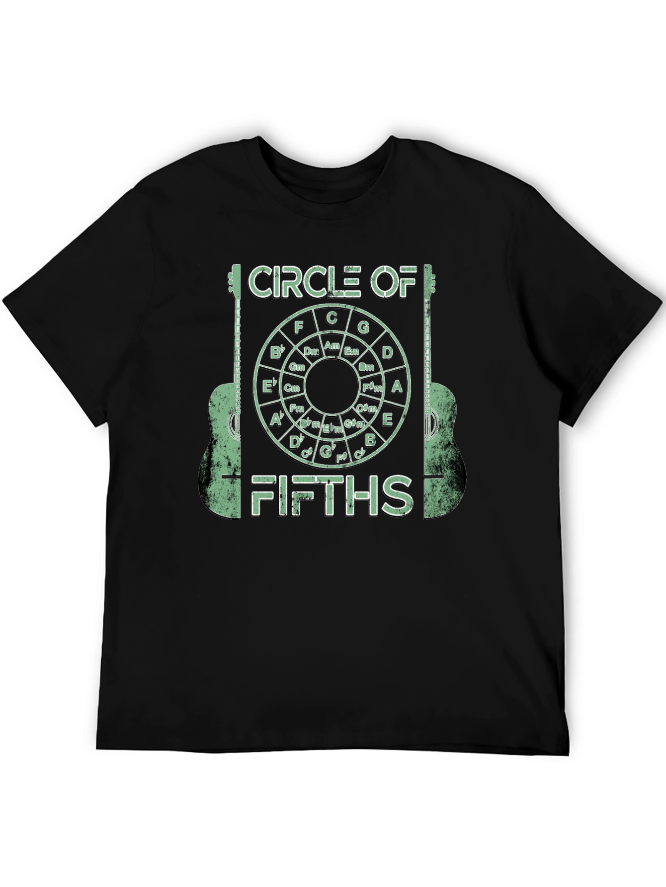 Circle of Fifths Guitarist Graphic Tee