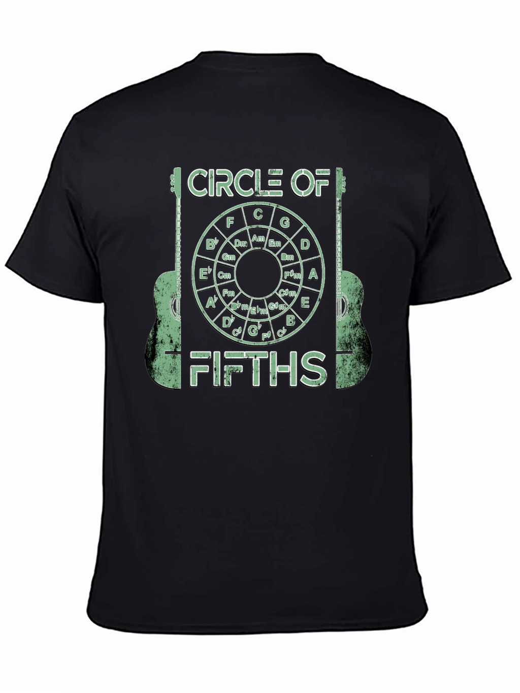 Circle of Fifths Guitarist Graphic Tee