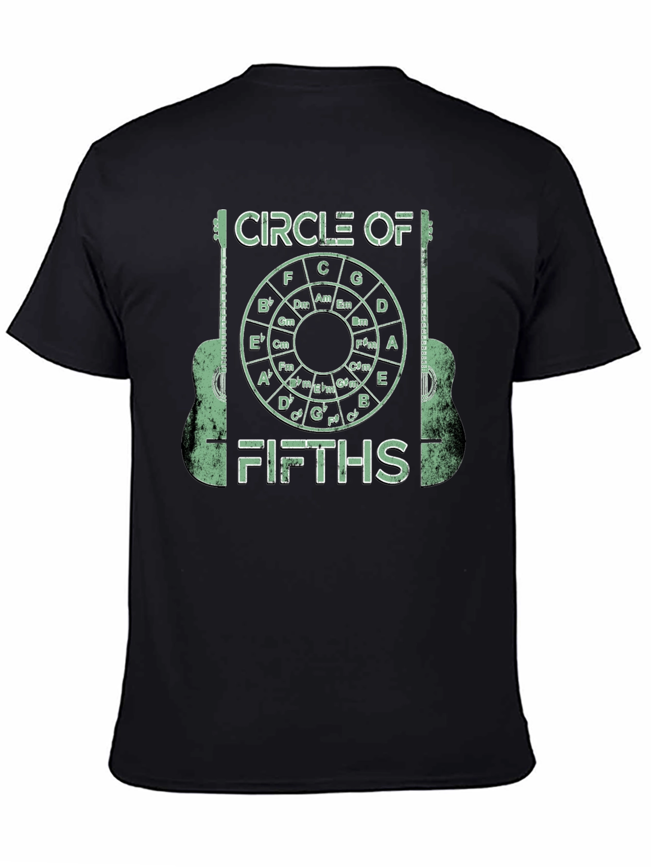 Circle of Fifths Guitarist Graphic Tee