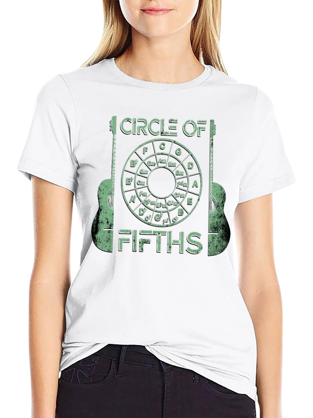 Circle of Fifths Guitarist Graphic Tee