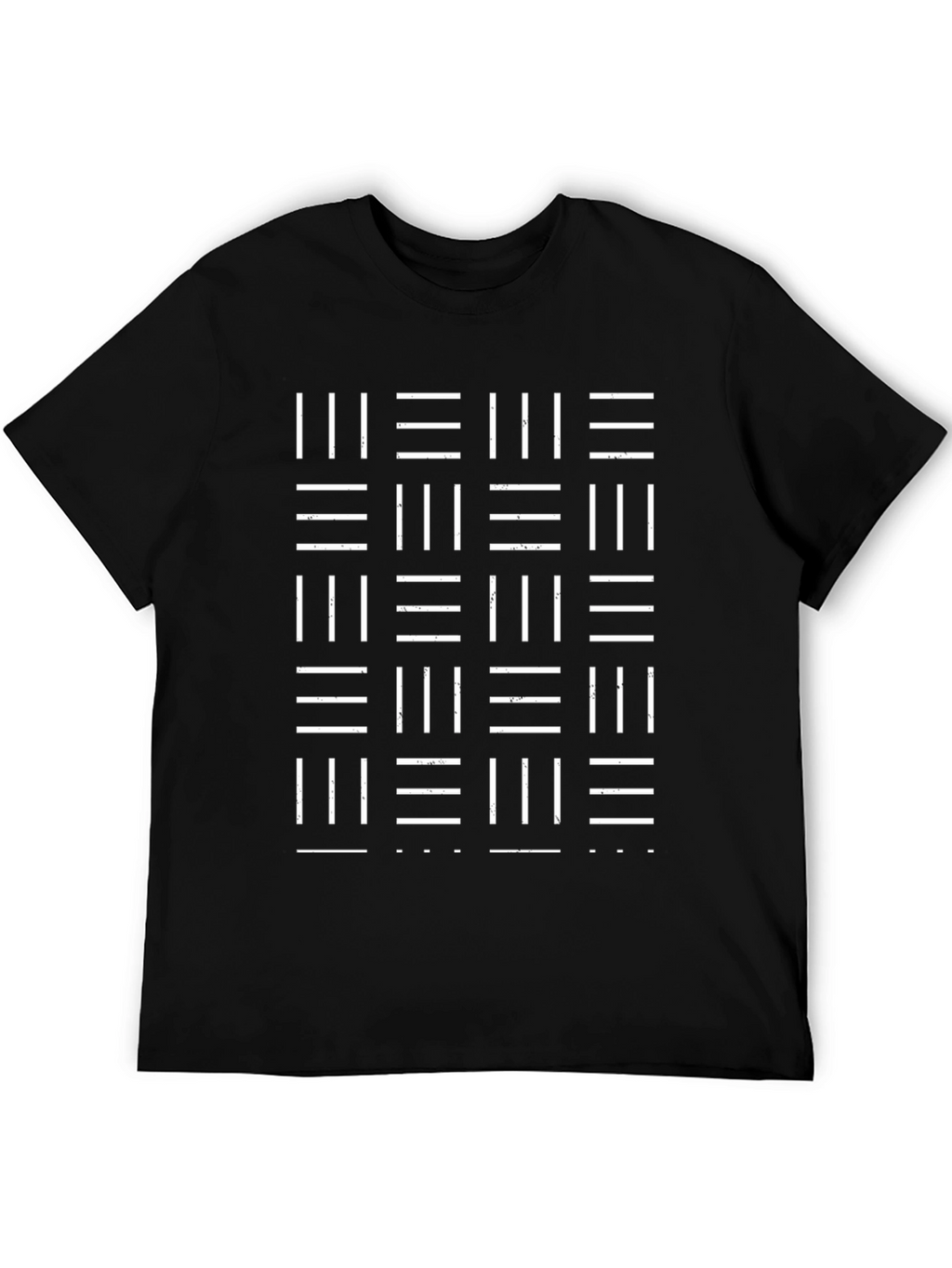 Abstract Pattern Graphic Tee - Black Casual Shirt