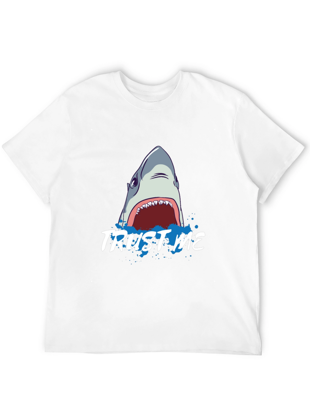 Trust Me Shark Graphic Black T-Shirt