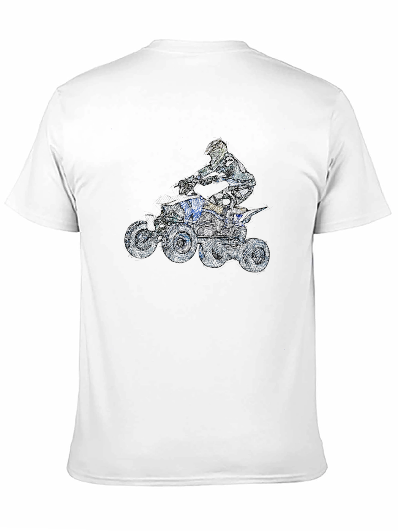 ATV Rider Graphic Tee - Black Cotton T-Shirt
