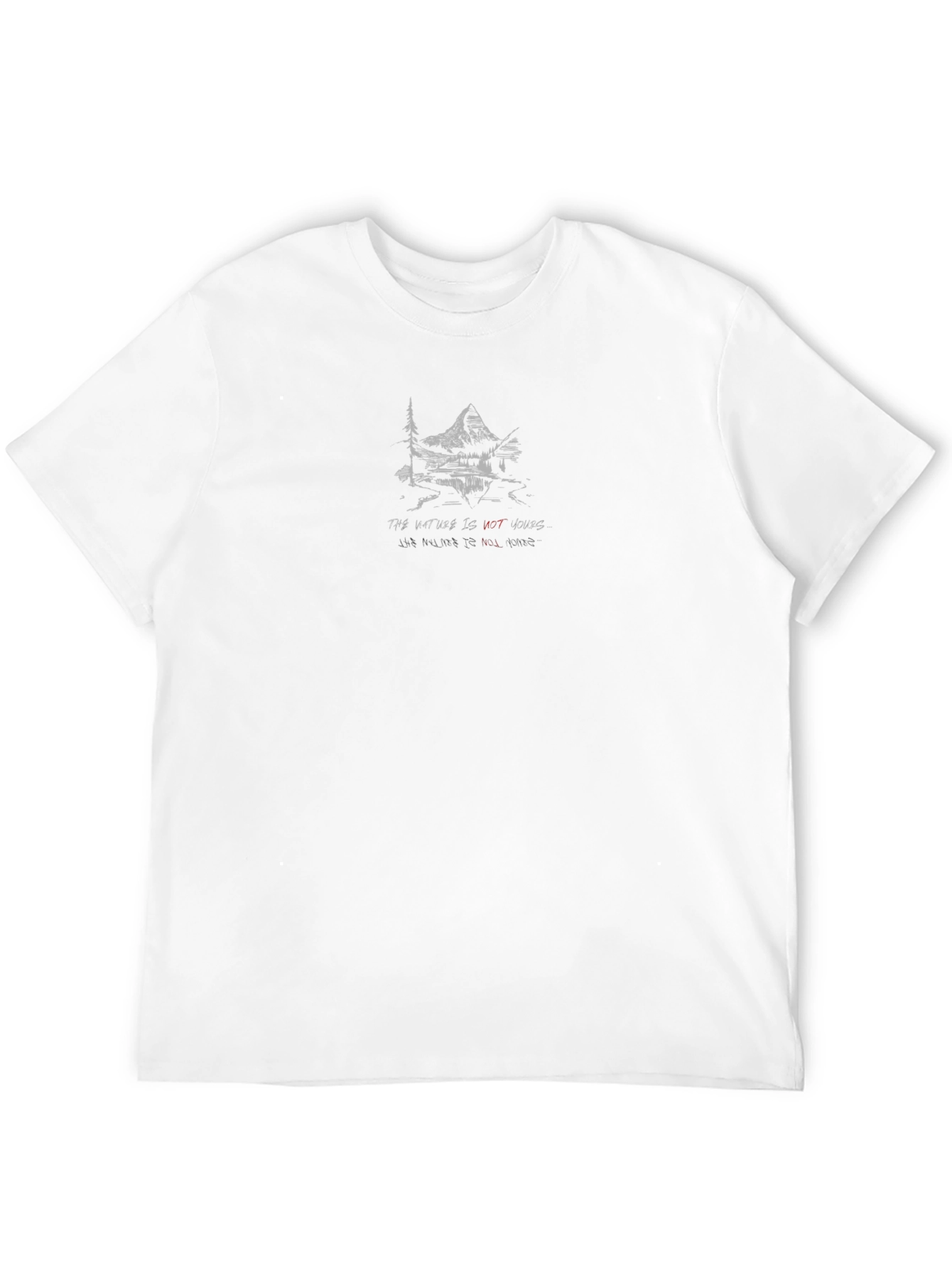 Nature Is My Home Graphic Tee - Black