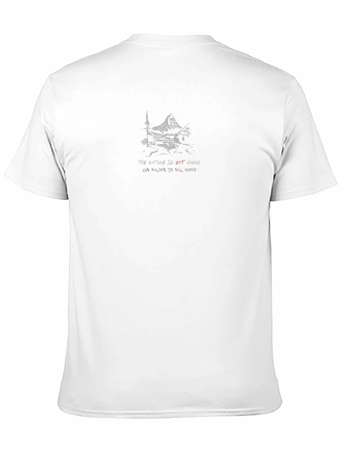 Nature Is My Home Graphic Tee - Black