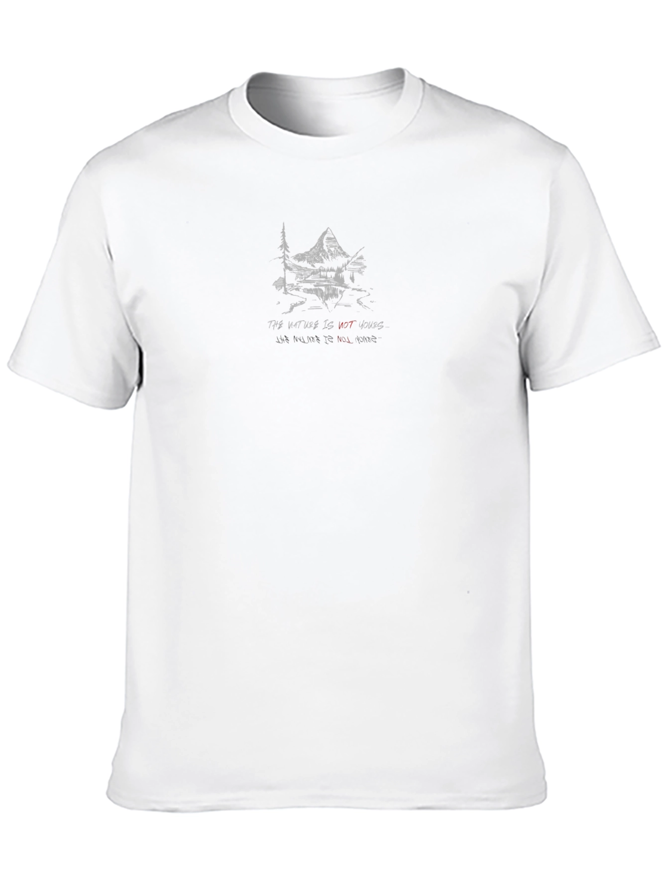 Nature Is My Home Graphic Tee - Black