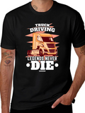 Truck Driving Legends T-Shirt - Black Graphic Tee