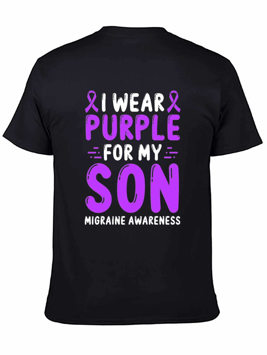 Purple Ribbon Migraine Awareness T-Shirt