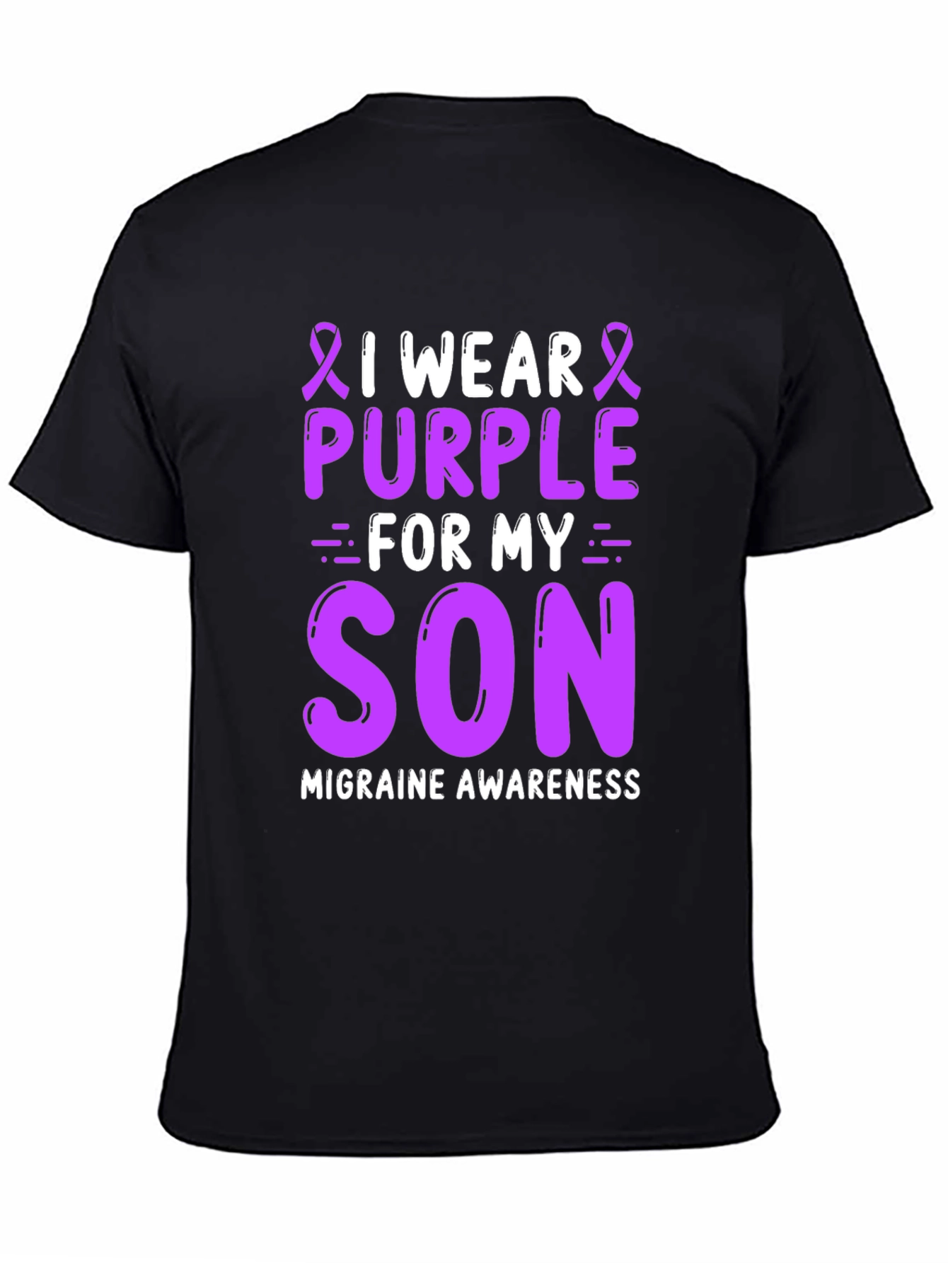 Purple Ribbon Migraine Awareness T-Shirt