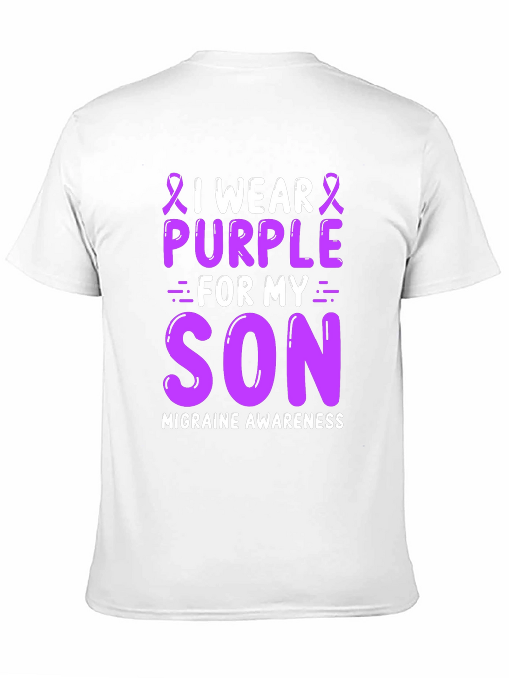 Purple Ribbon Migraine Awareness T-Shirt
