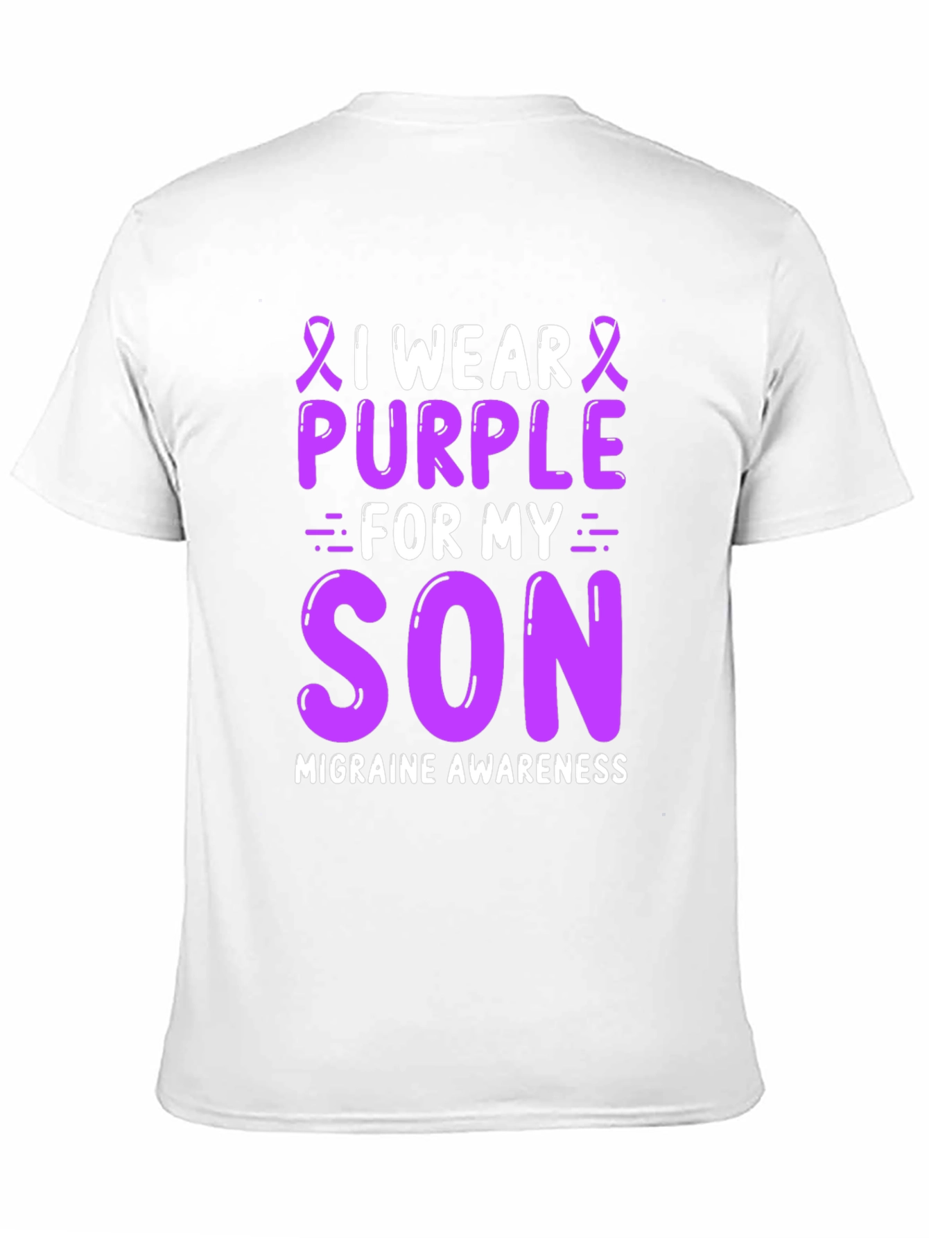 Purple Ribbon Migraine Awareness T-Shirt