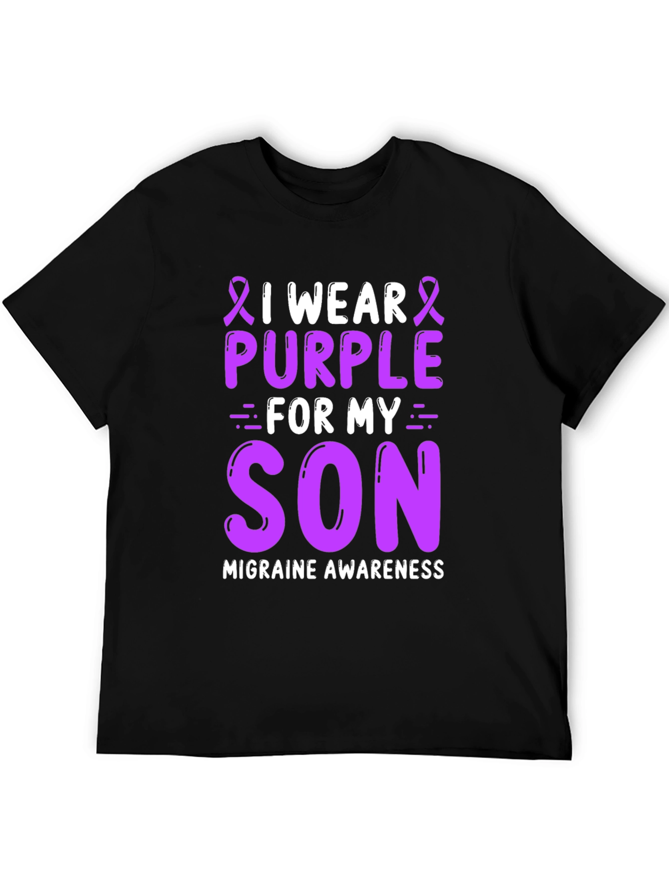 Purple Ribbon Migraine Awareness T-Shirt
