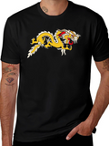 Dragon Graphic Tee - Black Cotton Comfort