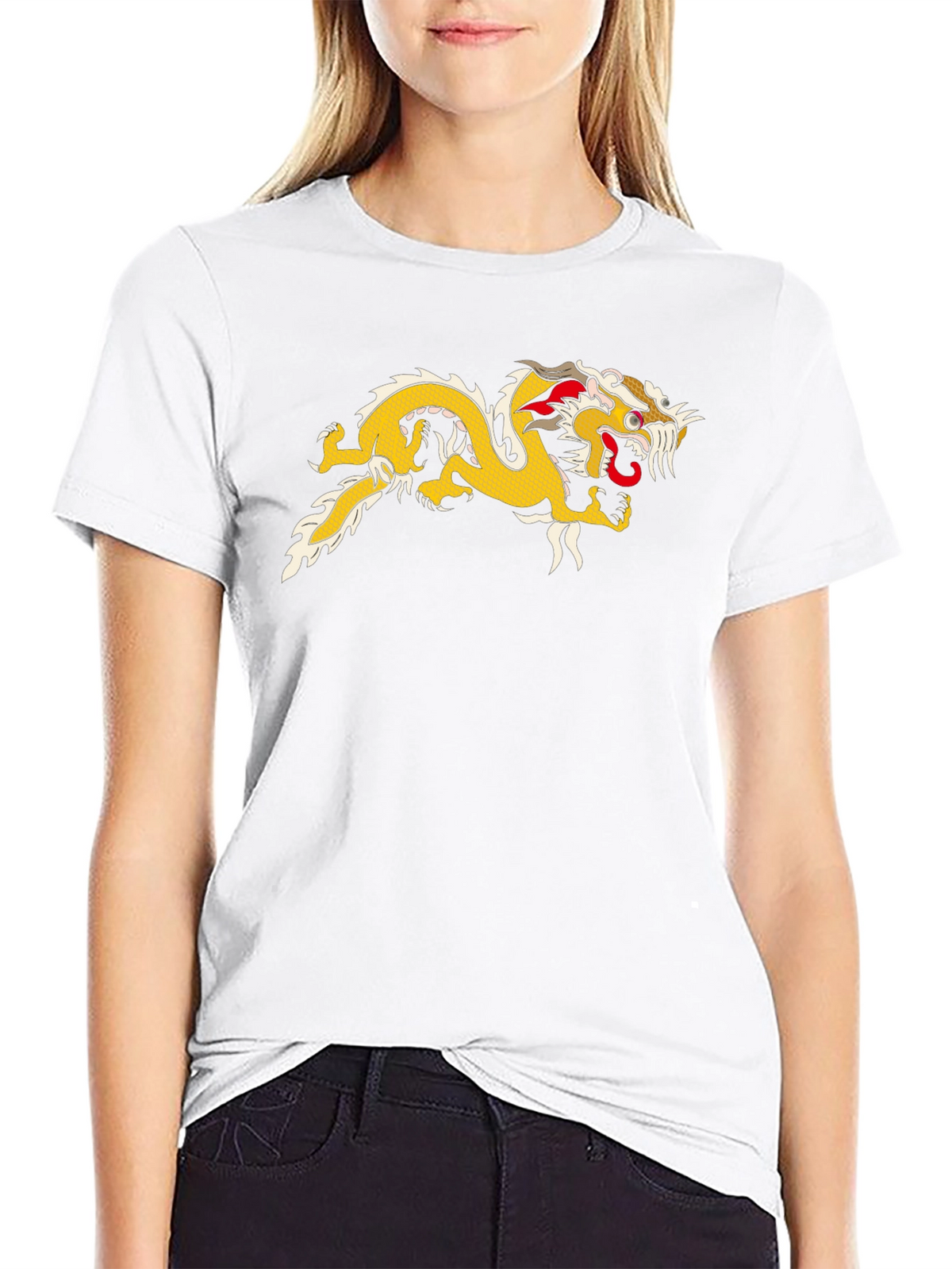Dragon Graphic Tee - Black Cotton Comfort