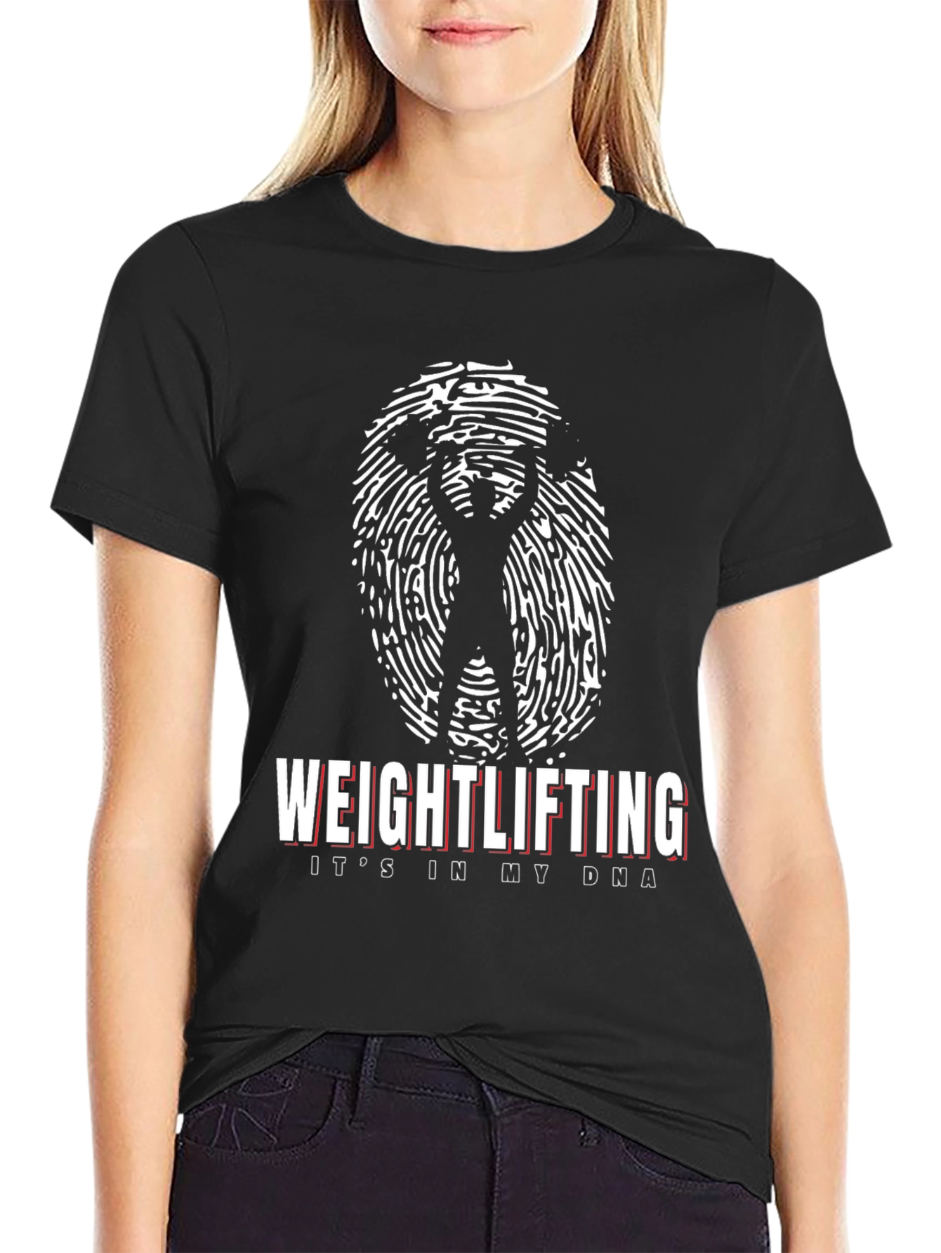 Weightlifting DNA T-Shirt: Gym & Fitness Apparel