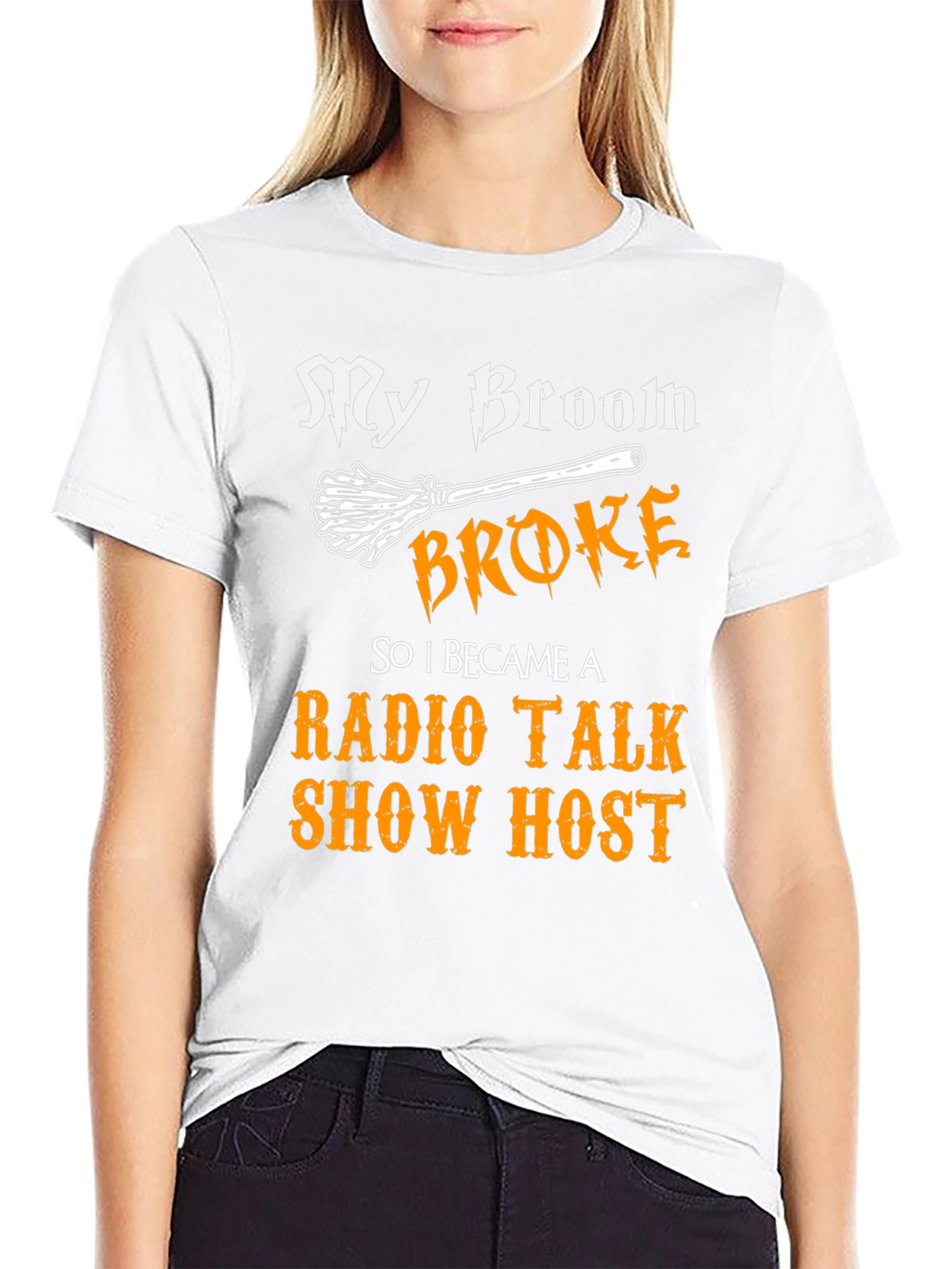 My Broom Broke Radio Talk Show Host T-Shirt
