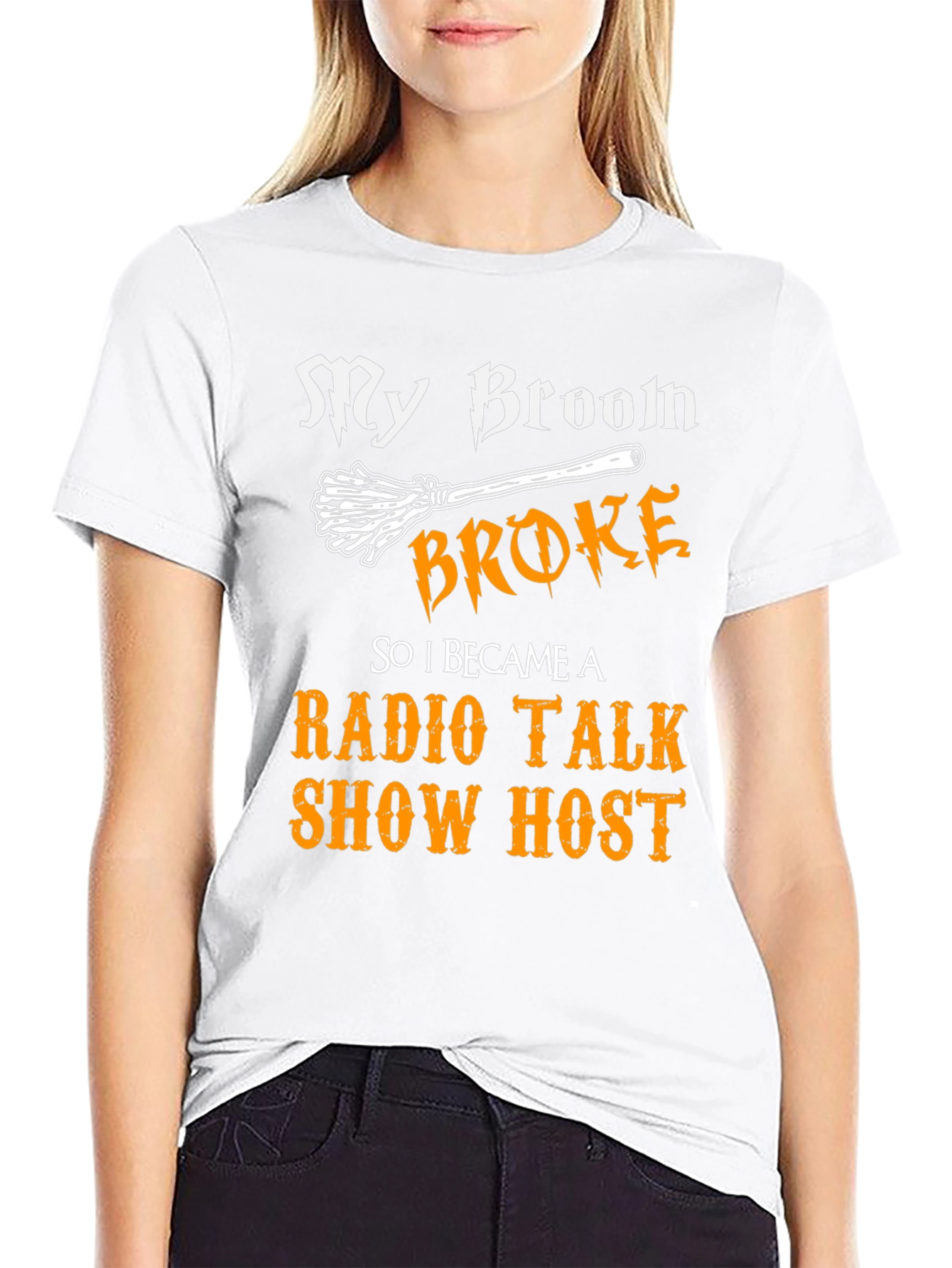 My Broom Broke Radio Talk Show Host T-Shirt